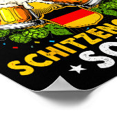 Schitzengiggles Squad Munich Beer Bavarian  Poster (Ecke)