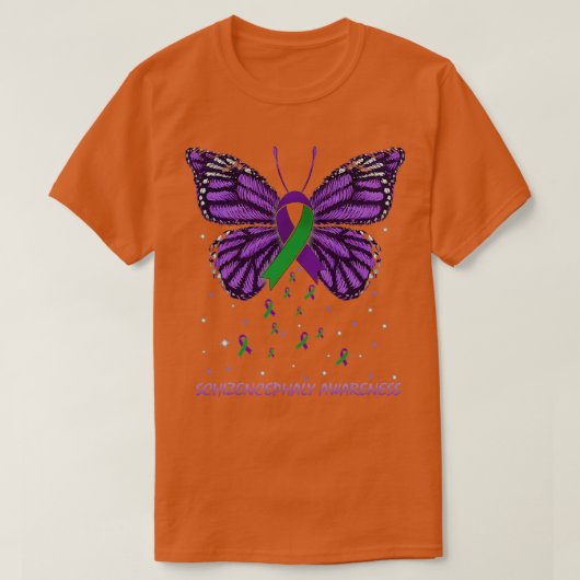 Schizenzephaly Awareness Butterfly T-Shirt (Design vorne)