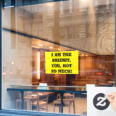 Schiznit Fensteraufkleber (Café-Fenster)