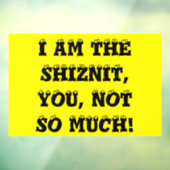 Schiznit Fensteraufkleber (Blatt 3)