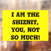 Schiznit Fensteraufkleber (Blatt 2)