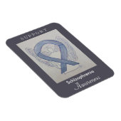 Schizophrenie Awareness Ribbon Angel Custom Magnet (Rechte Seite)