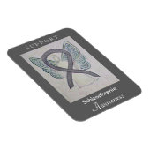 Schizophrenie Awareness Ribbon Angel Custom Magnet (Rechte Seite)