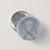 Schizophrenie Bewusstsein Ribbon Angel Custom Butt Button (Vorne & Hinten)