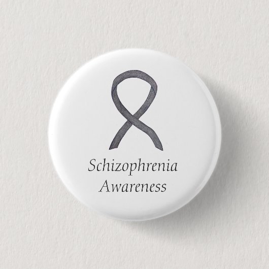 Schizophrenie Bewusstsein Ribbon Custom Buttons (Vorderseite)