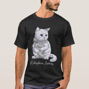 Schizophrenie Bewusstseinsmonat Silbermond-Ribbon- T-Shirt