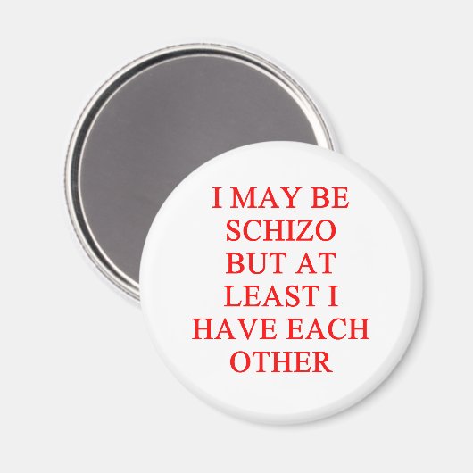 Schizowitz Magnet (Vorderseite/Rückseite)