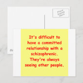 Schizowitz Postkarte (Vorne/Hinten)