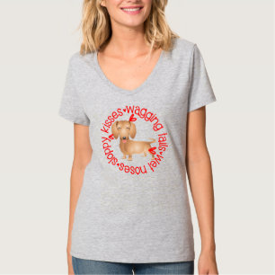 Schlabberige Küsse, süßer Dachshund T-Shirt