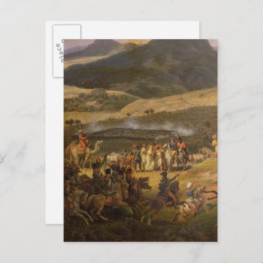 Schlacht am Berg Thabor, 16. April 1799, 1808 Postkarte (Vorne/Hinten)