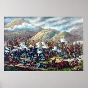 Schlacht am Big Horn Custers letzter Widerstand Poster
