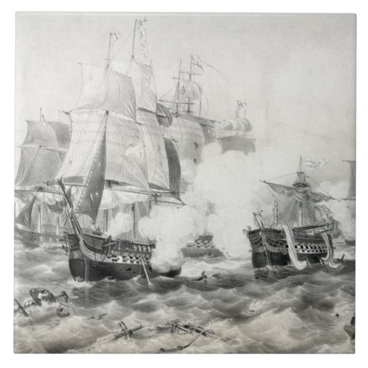 Schlacht am Erie-See Fliese (Vorderseite)