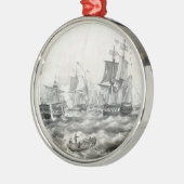 Schlacht am Erie-See Ornament Aus Metall (Links)