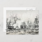 Schlacht am Erie-See Postkarte (Vorne/Hinten)