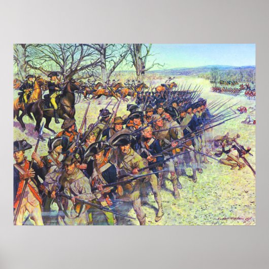 Schlacht am Guilford Courthouse 15 März 1781 Poster (Vorne)