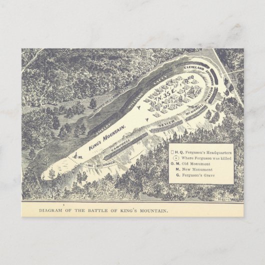 Schlacht am Königsberg Postkarte (Vorderseite)