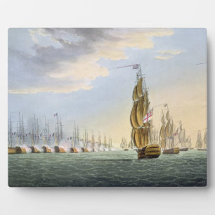 Schlacht am Nil, August 1. 1798, graviert durch T Fotoplatte