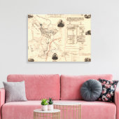 Schlacht am Stones River - Panorama des Zivilen Kr Leinwanddruck (Insitu (Wohnzimmer))