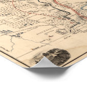 Schlacht am Stones River - Panorama des Zivilen Kr Poster (Ecke)