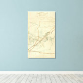 Schlacht am Stones River - Panoramablick aus dem Z Leinwanddruck (Insitu (Holzboden))