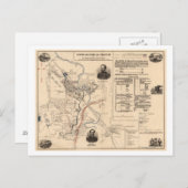 Schlacht am Stones River - Panoramablick aus dem Z Postkarte (Vorne/Hinten)