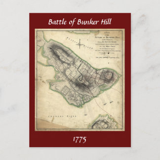 Schlacht bei Bunker Hill - Amerikanischer Revoluti Postkarte