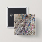 Schlacht bei Chickamauga - Panoramabalkarte des Zi Button (Vorne & Hinten)