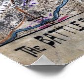 Schlacht bei Chickamauga - Panoramabalkarte des Zi Poster (Ecke)