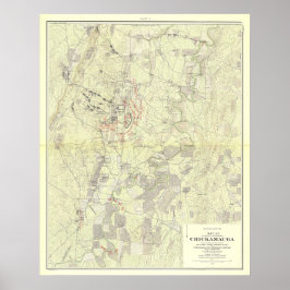 Schlacht bei Chickamauga Poster