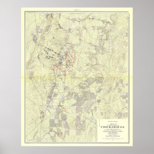 Schlacht bei Chickamauga Poster