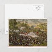 Schlacht bei Chickamauga, veröffentlicht um 1890 Postkarte (Vorne/Hinten)