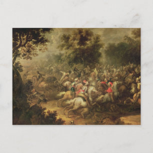 Schlacht bei den Kavalleriern Postkarte