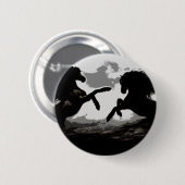 Schlacht bei den Pferden - Pferde Kunst Button (Vorne & Hinten)
