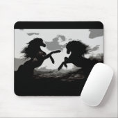Schlacht bei den Pferden - Pferde Kunst Mousepad (Mit Mouse)