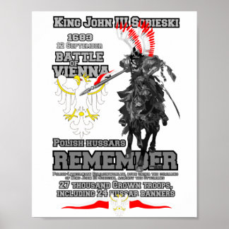 Schlacht bei den polnischen Hussars in Wien Poster