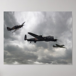 Schlacht bei der britischen Gedenkfliege Poster