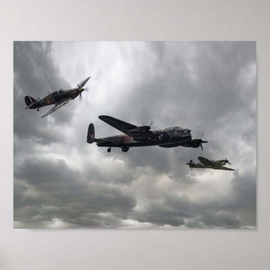 Schlacht bei der britischen Gedenkfliege Poster (Vorne)