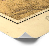 Schlacht bei Gettysburg im Einsatzgebiet Karte 186 Poster (Ecke)