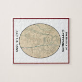 Schlacht bei Gettysburg Map Puzzle (Horizontal)