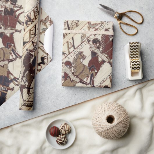 Schlacht bei Hastings - Ritter Normanns Geschenkpapier (Kunsthandwerk)