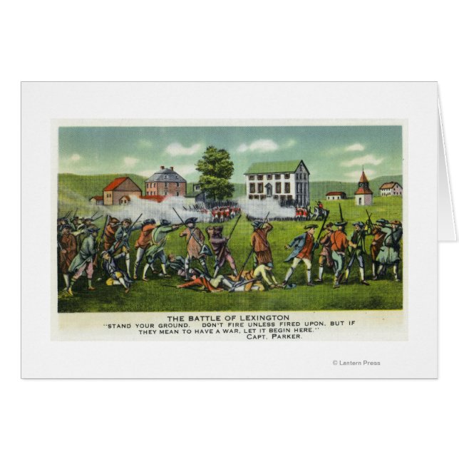 Schlacht bei Lexington Scene (Vorderseite (Horizontal))