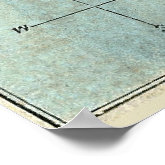 Schlacht bei Mobile Bay Map Poster (Ecke)