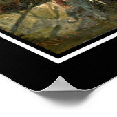 Schlacht bei Waterloo Vintage Poster (Ecke)