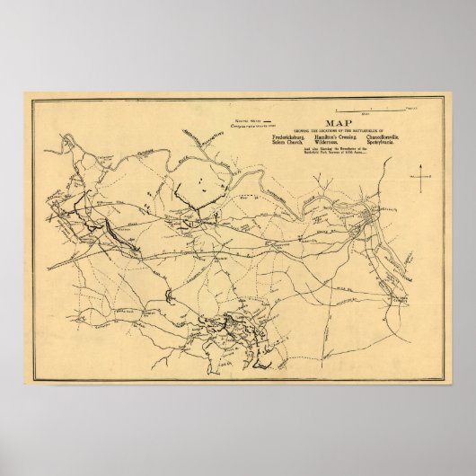 Schlacht beim Hofhaus Spotsylvania Poster (Vorne)