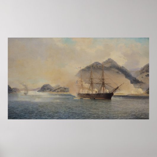 Schlacht der Straße von Shimonoseki Poster (Vorne)