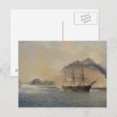 Schlacht der Straße von Shimonoseki Postkarte (Vorne/Hinten)