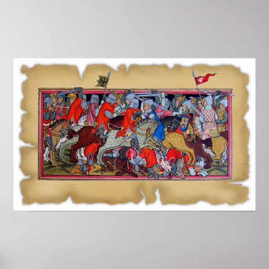 Schlacht im Mittelalter Poster (Vorne)