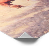 Schlacht um Alamo von Percy Moran Poster (Ecke)