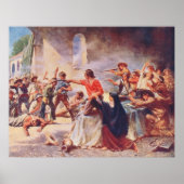 Schlacht um Alamo von Percy Moran Poster (Vorne)