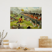 Schlacht um Alma Sutherland Highlander 1854 Poster (Küche)